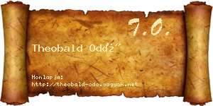 Theobald Odó névjegykártya